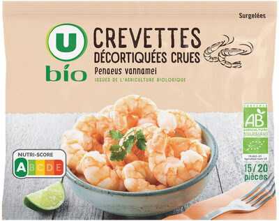 Crevettes décortiquée crues bio