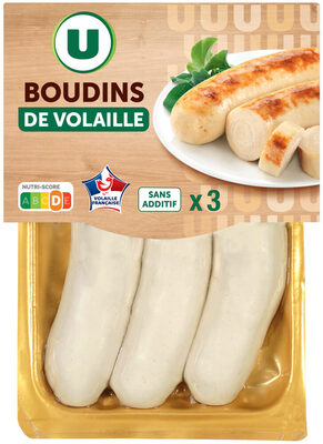 Boudin blanc de volaille - x3, 300g