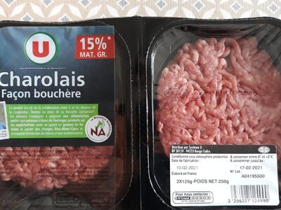Steak haché, 15% Matières Grasses, Filière
