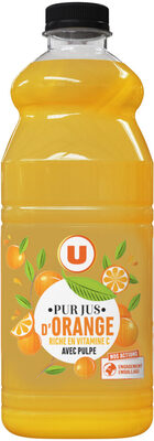 Pur jus d'orange avec pulpe flash pasteurisé, réfrigéré 1,5l