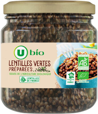 Lentilles vertes préparées bocal de 37cl