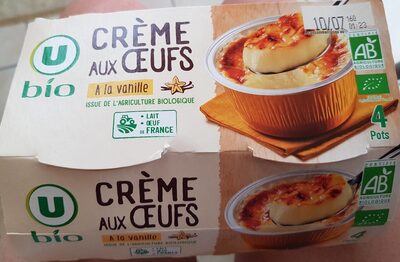 Crème aux oeufs vanille 4x100g