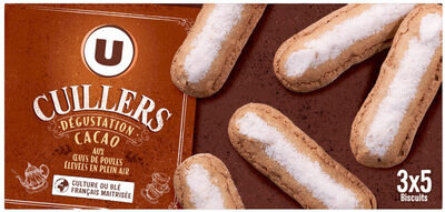 Biscuits à la cuillère dégustation cacao