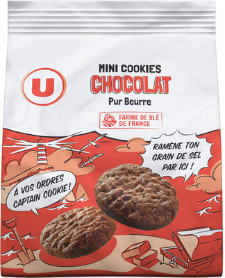 Mini cookies chocolat/pépites de chocolat pur beurre
