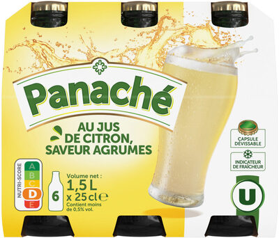 Panaché jus de citron Saveur agrumes <1% vol., pack bouteille 6x25cl