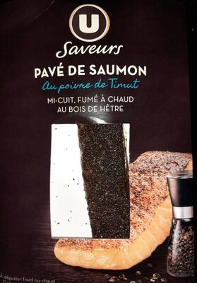 Pavé de saumon Norvège fumé mi-cuit au bois de hêtre & au poivre de timut 120g