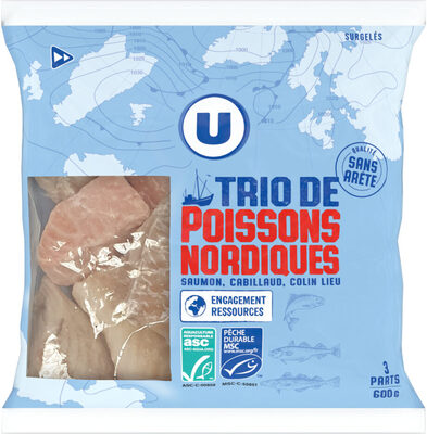 Trio de poissons nordiques 600g