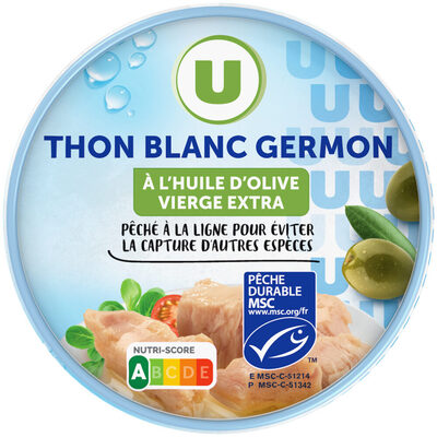 Thon blanc entier huile d'olive, 150g