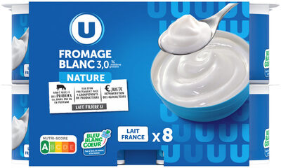 Fromage blanc nature 3% MG 8x100g