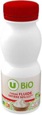 Crème fluide entière stérilisée uht 30%mg bouteille 25cl