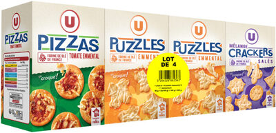Biscuits apéritif Crackers puzzle - 1 pizza - 1 mix