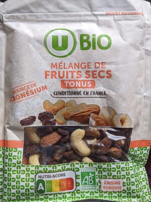 Mélange de fruits secs "Tonus" - Sachet 125g
