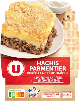 Plat cuisiné individuel Hachis parmentier purée à la crème fraîche 300g