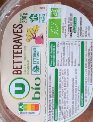Salade de betteraves rouge cuites 200g