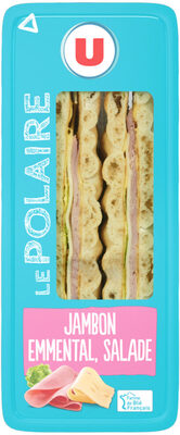 Sandwich pain spécial au jambon cuit choix/emmental/salade, 140g