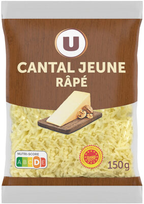 Cantal jeune rapé AOP 30%MG - Sachet 150g