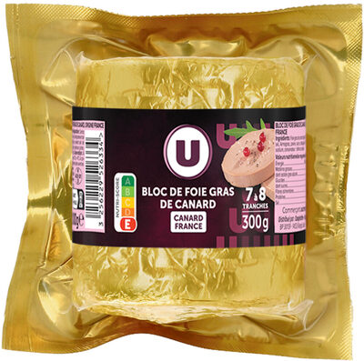 Bloc de foie gras de canard Origine France - 300g