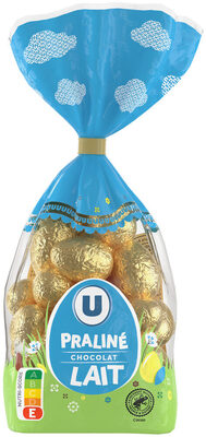 Sachet petits oeufs chocolat lait praliné - 450g