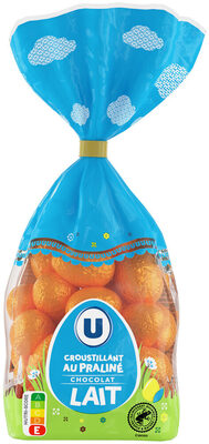 Sachet petits oeufs croustillants chocolat lait praliné - 180g