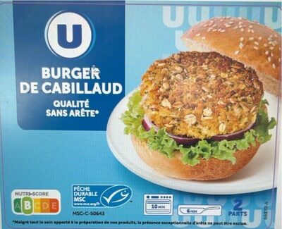 Burger Rond de Cabillaud Pané Grainé