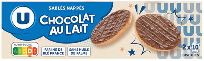 Sablés nappés au chocolat au lait, étui 200g