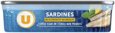 Sardines citron basilic boîte 1/5 135g