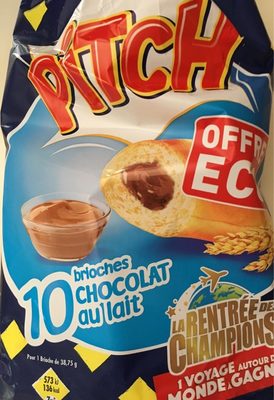 10 brioches au chocolat au lait