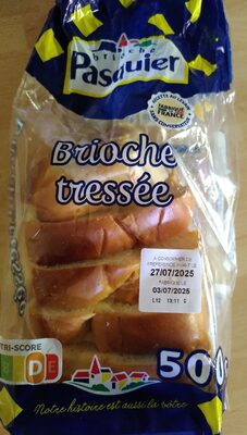 Brioche Tressée Tranchée Nature