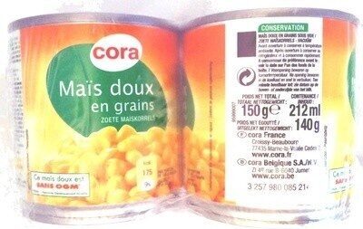 Maïs doux en grains