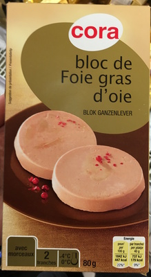 Bloc de foie gras d'oie avec morceaux