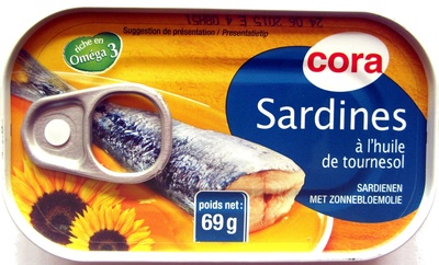 Sardines à l'huile de tournesol