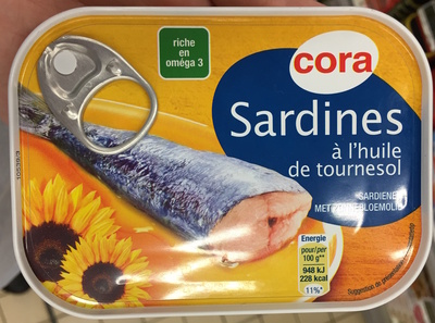 Sardines à l'huile de tournesol