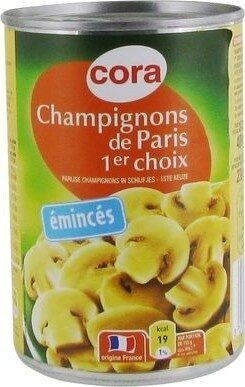 Champignons émincés, 230 Grammes égoutté, Marque Cora
