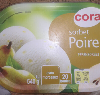 Sorbet Poire 1 Litre