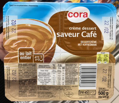 Crème dessert saveur café
