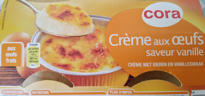 Crème aux œufs saveur vanille