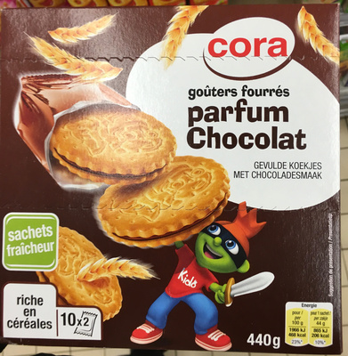 Goûters fourrés parfum Chocolat