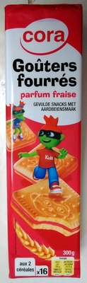 Goûters fourrés parfum Fraise
