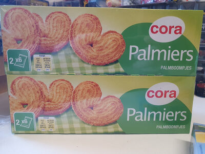 Palmiers, Paquet De 100 Grammes, Marque Cora