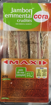 Maxi - Jambon emmental crudités