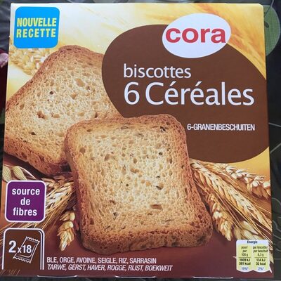 Biscottes 6 céréales