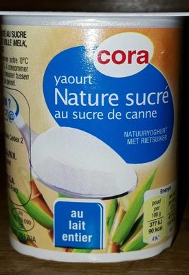 Yaourt nature au sucre de canne