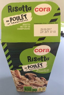 Risotto au poulet et champignons