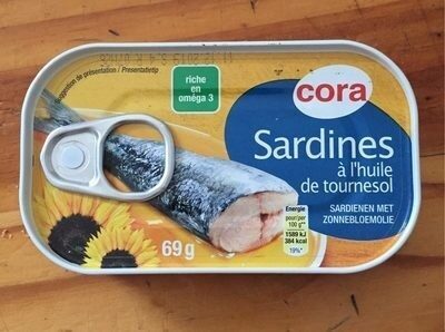Sardines à l'huile de tournesol