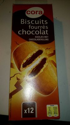 Biscuits fourrés chocolat