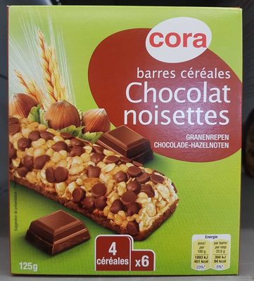Barres Céréales Chocolat Noir Noisettes