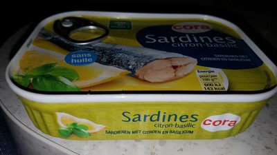 Sardines citron-basilic