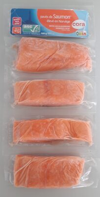 Pavés de saumon élevé en Norvège