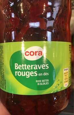 Betteraves rouges en dés