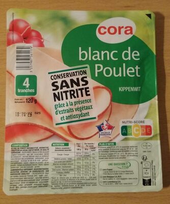 Blanc de poulet conservation sans nitrite